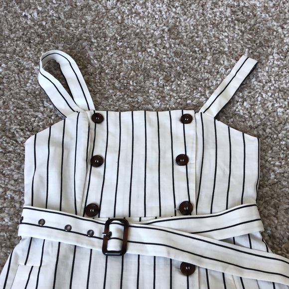 NWT Forever 21 Striped Button Up Midi Dress Sz S - Picture 3 of 13